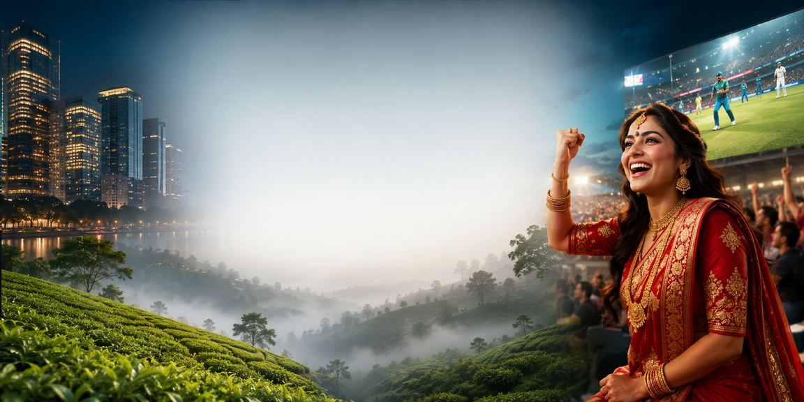 ঢাকার চা বাগানে মোবাইলে jz187 জ্যাকপট খেলছেন একজন বাংলাদেশি খেলোয়াড়