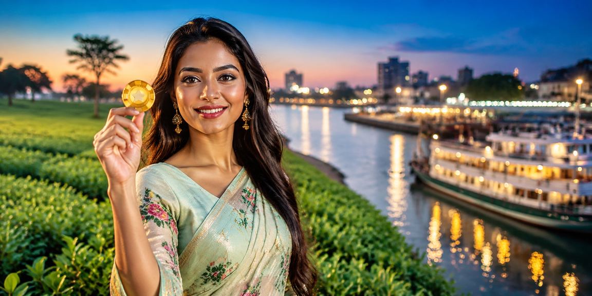 ময়মনসিংহের চা বাগানে রুলেট গেম উপভোগ করছেন একজন ব্যবহারকারী